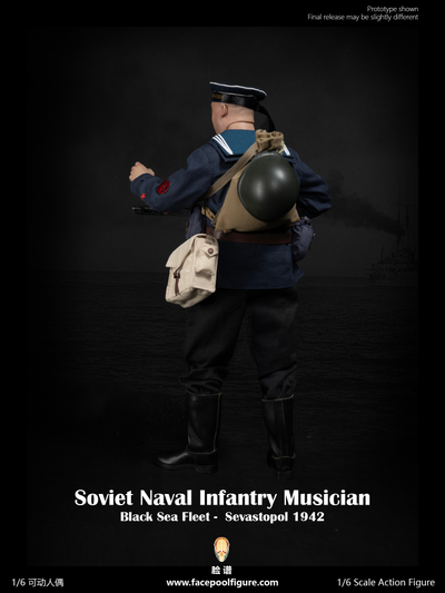 ПРЕДЗАКАЗ - Матрос Черноморского флота 1942 г - Коллекционная ФИГУРА 1/6 Soviet Naval Infantry Musician Black Sea Fleet Sevastopol 1942 (FP021B) - Facepoolfigure ?ЦЕНА: 24600 РУБ.?