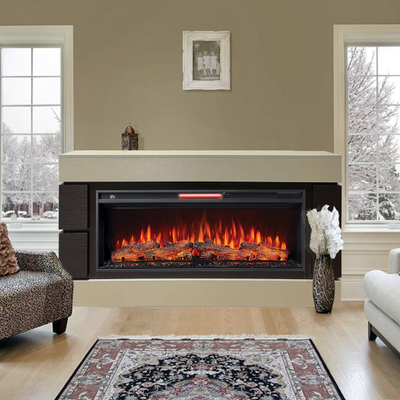 Линейный электрический камин Норман