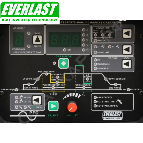 Установка для аргонодуговой сварки Everlast PowerTIG 210EXT