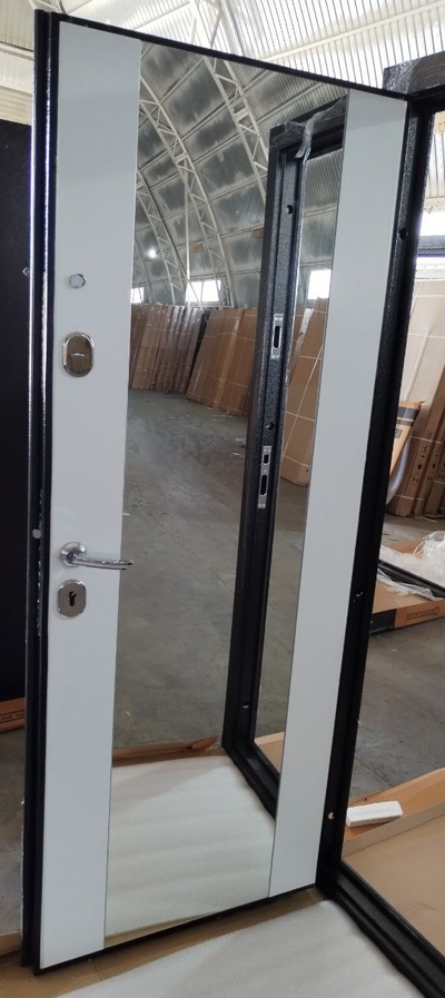 E-Trade.ТАЙГА 7 см. МЕДНЫЙ АНТИК/ ЭМАЛИТ БЕЛЫЙ-ЗЕРКАЛО с ФАЦЕТОМ