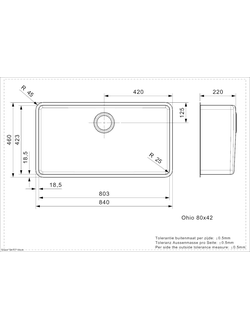 Мойка Reginox Ohio 80x42 Regi Color