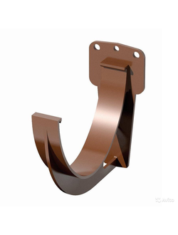Кронштейн жёлоба, пластиковый КОРИЧНЕВЫЙ