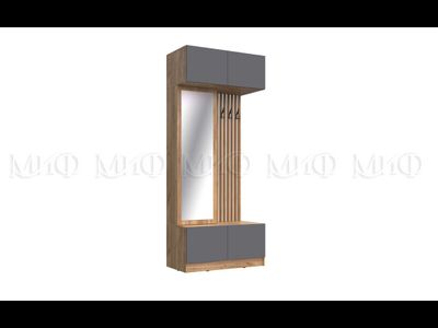 Прихожая Роджина (1000*2400*520мм), Дуб крафт/Графит