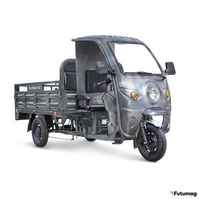 Грузовой электротрицикл Rutrike D4 КАБИНА 1800 72V1500W серый