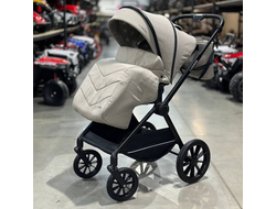 Детская коляска Luxmom A2 (реверсивный блок) Бежевый