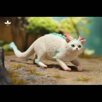 Котик-дракон (белый) - Коллекционная фигурка 1/6 Catragon Figurine (JXK263B) - JXK
