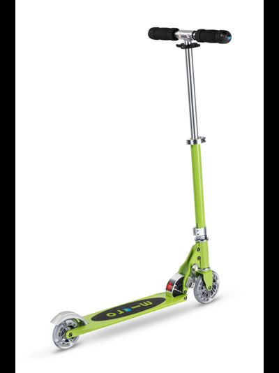 Самокат Micro Sprite Лаймовый LED