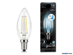 Gauss LED Filament Candle B60 Step Dimmable 7w 840 E14