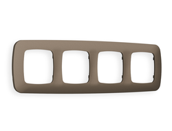 Рамка 4-я Темная бронза матовый, коллекция ECTA - Ambrella Volt - OMEGA