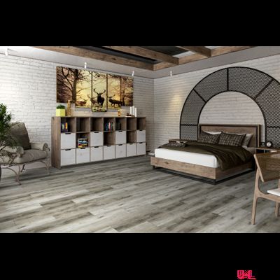 SPC ламинат Damy Floor Family Дуб Рустикальный Серый / Rustic Gray Oak TCM369-28 43 класс толщина 4.0 мм с фаской замковый 2.635 м2