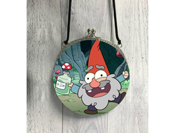 Сумка круглая гном №3