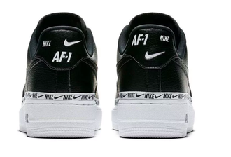 Nike Air Force 1 ’07 Se Premium Ribbon High black white черные