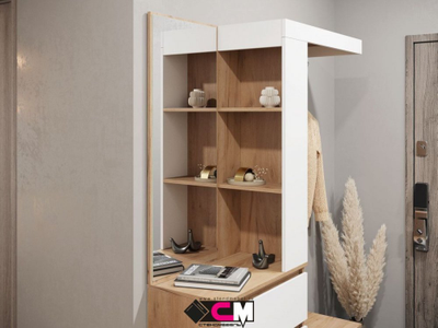 Хелен ПР 01 прихожая Дуб Крафт золотой/Белый