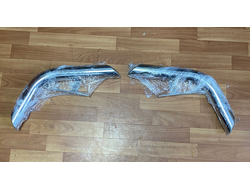 Защита заднего бампера уголки d60 для Lexus NX 2014 -2017