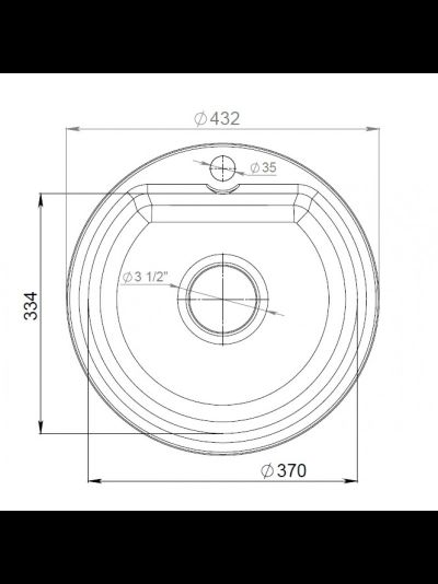 Мойка композитная GRANFEST SMART GF-SM 435 D=432 (бежевый белый песочный)
