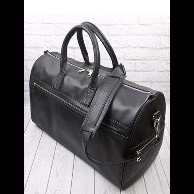 Кожаная дорожная сумка Caspoli Premium black (арт. 
4040-51)