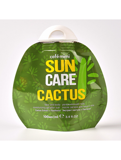 CafeMimi Охлаждающий гель после загара для лица и тела Cactus