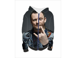 Толстовка на молнии с полной запечаткой Король и шут №18