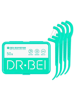 Зубная нить Xiaomi DR.BEI Dental Floss Pick 50шт.