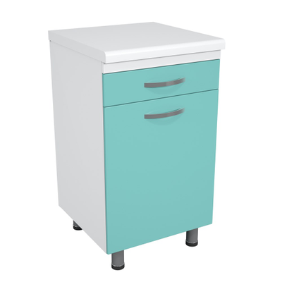 Тумба металлическая с ящиками на опорах ТМЯ-1.0