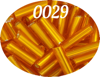 Стеклярус Zlatka 6мм 10гр цвет № 0029 оранжевый