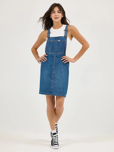 Платье-комбинезон Lee® Women's Loose Bib Denim Overall Dress