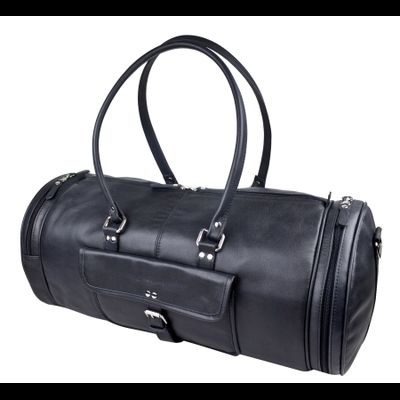 Кожаная дорожная сумка Belforte black (арт. 4011-01)