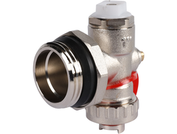 Регулируемый концевой фитинг ROMMER с дренажным вентилем, ручной воздухоотводчик 1"