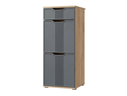 Прихожая ЭМИЛИЯ - Тумба ЭЛ-3 Дуб Крафт золотой/Графит