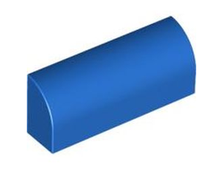 Slope, Curved 1 x 4 x 1 1/3, Blue (6191 4580927 619123 6536543)