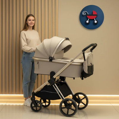 Детская коляска 3 в 1 Luxmom 999 Бежевый