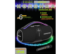 Колонка музыкальная беспроводная bluetooth с микрофоном A86 ЧЕРНАЯ Император hopestar