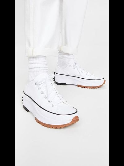 Кеды Converse Run Star Hike Low Top белые низкие на платформе