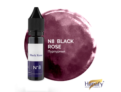 Пигмент для татуажа Hanafy №8 - Black Rose (Черная Роза).