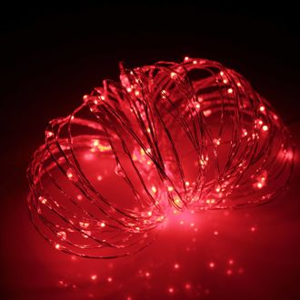 Гирлянда LED Роса 10м. красная (гарантия 14 дней)