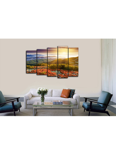 Модульная картина "Горный кустарник"