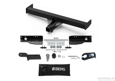 Фаркоп BERG JAC T9 2024-, шар Е, 3500/100 кг