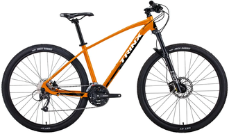 Горный велосипед Trinx X1 Elite оранжевый черный, рама 18