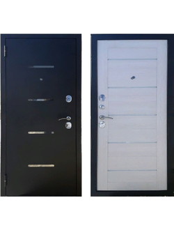 Светлая входная металлическая дверь Берг с декоративной отделкой — купить в Самаре, производство Йош