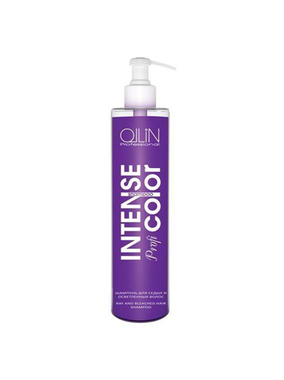 OLLIN INTENSE Profi COLOR Шампунь для седых и осветленных волос 250мл/ Gray and bleached hair shampoo
