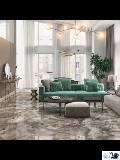 Керамогранит Kerama Marazzi Ониче 60x119,5 см зелёный светлый лаппатированный