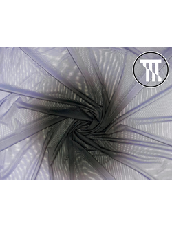 Сетка-стрейч градиент, цв. Черный + Ламантин (R=37см)