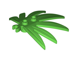 Plant Leaves 6 x 5 Swordleaf with Open O Clip Thick, Bright Green (10884 / 6299808 / 6347460)