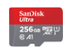 Карта памяти SanDisk Ultra microSDXC UHS-I Cl10 + адаптер, SDSQUAR-256G-GN6MA