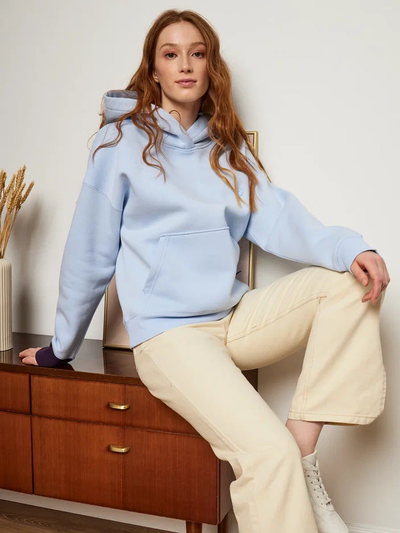 ЖЕНСКОЕ ХУДИ "НЕБЕСНО-ГОЛУБОЕ НАСТРОЕНИЕ"