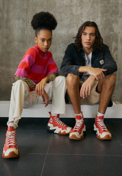 Женские Кеды Converse Run Star Motion Cx Platform Canvas Оранжевые высокие купить в спб