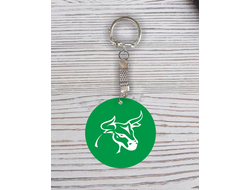 Брелок символика "Быка" с гравировкой №34