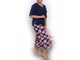 Женский брючный костюм арт. 17299-7261 (цвет сине-розовый) Размеры 50-72