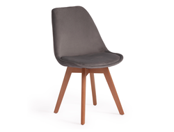 Стул TULIP SOFT (mod. 74) светло-серый (HLR19)/натуральный