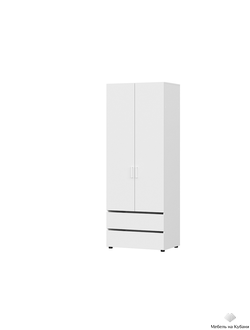 Токио шкаф двухстворчатый с двумя ящиками